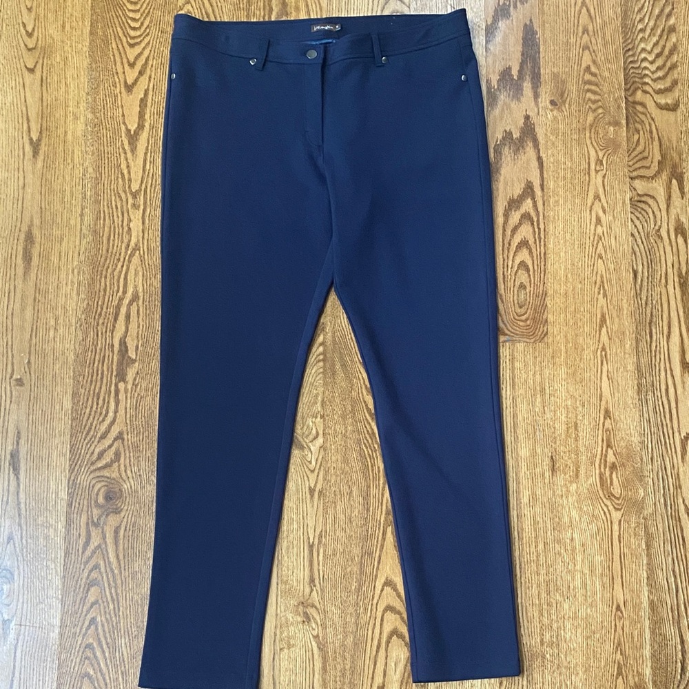 J. McLaughlin size 14 Becca legging navy blue pant RN#159236 minimalist preppy